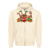 Sandshell chocolate elf Zipper Hoodie - FaDigitalArtStudio