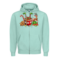 Seafoam chocolate elf Zipper Hoodie - FaDigitalArtStudio