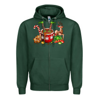 Sports Green chocolate elf Zipper Hoodie - FaDigitalArtStudio