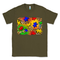 Army Green autism background Classic Tee - Zillion Design Studio