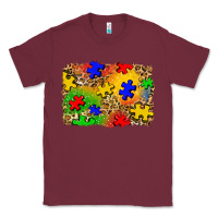 Burgundy autism background Classic Tee - Zillion Design Studio