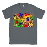 Charcoal Heather autism background Classic Tee - Zillion Design Studio