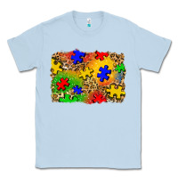 Dusty Blue autism background Classic Tee - Zillion Design Studio