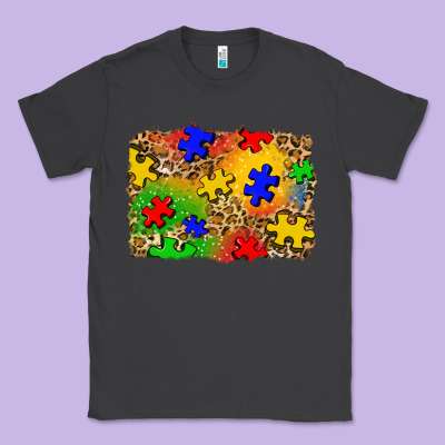 Autism Background Classic Tee Designed By Zillion Design Studio