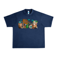 Navy western coffee cups Urban Heavy Tee - texasbilliewilder