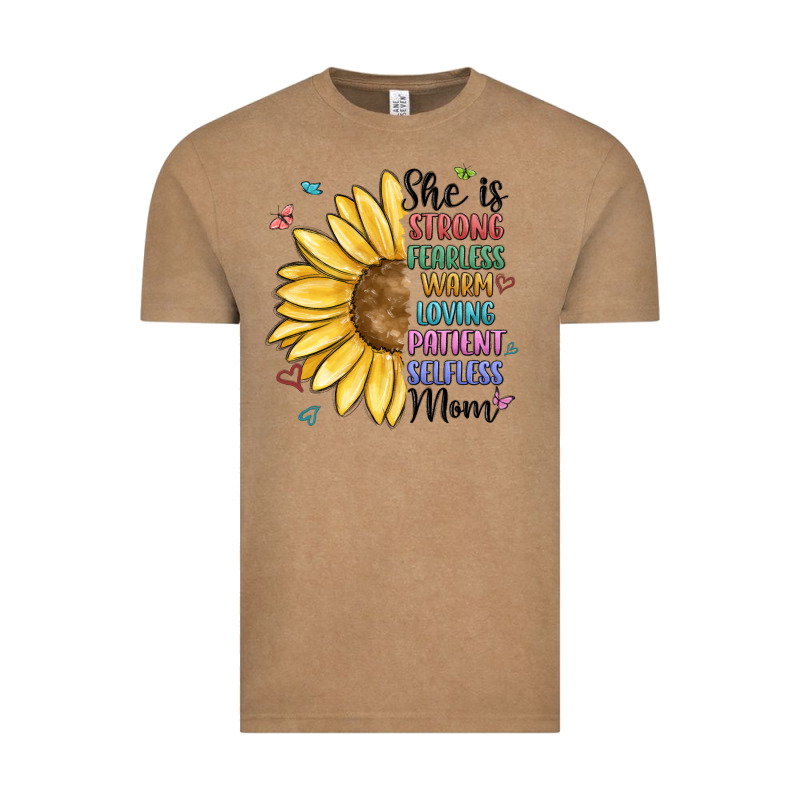 She Is Strong Fearless Warm Loving Mom Vintage Tee by MaliasSmallBusiness | Teevron