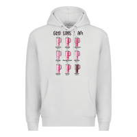 Dove Grey god says i am bible verse stanley Premium Hoodie - MaliasSmallBusiness