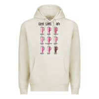 Oatmeal Heather god says i am bible verse stanley Premium Hoodie - MaliasSmallBusiness