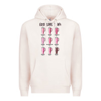Pale Pink god says i am bible verse stanley Premium Hoodie - MaliasSmallBusiness