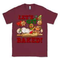 Burgundy let's get baked Classic Tee - FaDigitalArtStudio