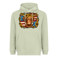 Matcha 4th of july shaggy cow Heavyweight Hoodie - Jasminsmagicworld