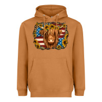 Meerkat 4th of july shaggy cow Heavyweight Hoodie - Jasminsmagicworld