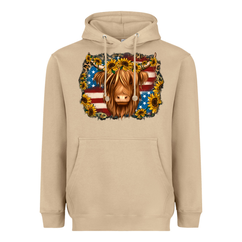 4th Of July Shaggy Cow Heavyweight Hoodie by Jasminsmagicworld | Teevron