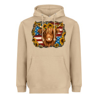 Mushroom 4th of july shaggy cow Heavyweight Hoodie - Jasminsmagicworld