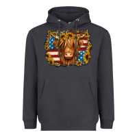 Smoke 4th of july shaggy cow Heavyweight Hoodie - Jasminsmagicworld