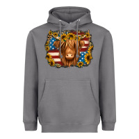 Storm 4th of july shaggy cow Heavyweight Hoodie - Jasminsmagicworld
