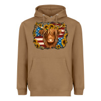 Toasted Coconut 4th of july shaggy cow Heavyweight Hoodie - Jasminsmagicworld