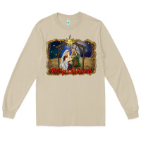 Mushroom merry christmas holy family Long Sleeve Tee - RanaPortraitStore