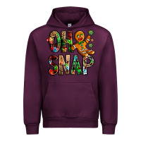 Mauve Wine Oh snap Christmas Urban Hoodie - NancyCooperArtShop