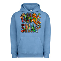 Pigment Pebble Blue Oh snap Christmas Urban Hoodie - NancyCooperArtShop