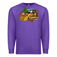 Purple bulldozer leopard cactus sunflower Premium Sweatshirt - Artiststas