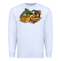 White bulldozer leopard cactus sunflower Premium Sweatshirt - Artiststas