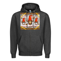 Charcoal Heather western volleyball gnome Zipper Hoodie - HRA Design Shop