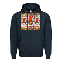 Navy western volleyball gnome Zipper Hoodie - HRA Design Shop