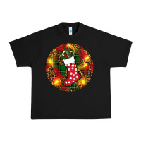 Black Santa Stocking Christmas Urban Heavy Tee - RanaPortraitStore