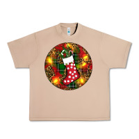 Burro Santa Stocking Christmas Urban Heavy Tee - RanaPortraitStore