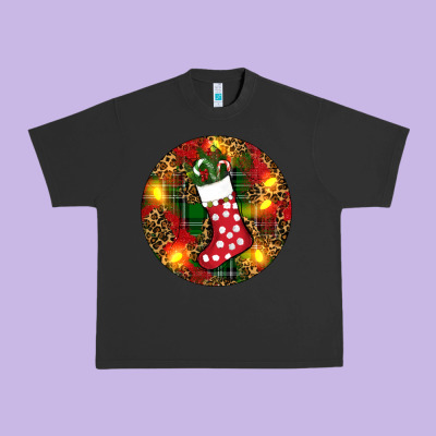 Santa Stocking Christmas Urban Heavy Tee Designed By Ranaportraitstore