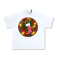 White Santa Stocking Christmas Urban Heavy Tee - RanaPortraitStore