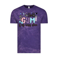 Cloud Purple the gym is my happy place Vintage Tee - MaliasSmallBusiness