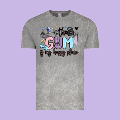 Vintage Tee the gym is my happy place