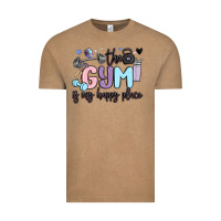 Vintage Coffee the gym is my happy place Vintage Tee - MaliasSmallBusiness
