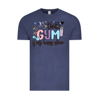 Vintage Denim the gym is my happy place Vintage Tee - MaliasSmallBusiness