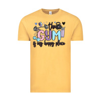 Vintage Mustard the gym is my happy place Vintage Tee - MaliasSmallBusiness