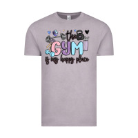 Vintage Zinc the gym is my happy place Vintage Tee - MaliasSmallBusiness