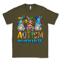 Army Green autism awareness gnomes Classic Tee - Zillion Design Studio