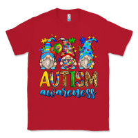 Red autism awareness gnomes Classic Tee - Zillion Design Studio
