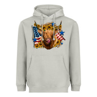 Moon Dust 4th of july shaggy cow leopard background Heavyweight Hoodie - Jasminsmagicworld