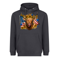 Smoke 4th of july shaggy cow leopard background Heavyweight Hoodie - Jasminsmagicworld