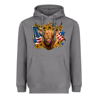 Storm 4th of july shaggy cow leopard background Heavyweight Hoodie - Jasminsmagicworld