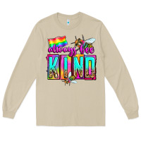 Mushroom always bee kind Long Sleeve Tee - Zillion Design Studio