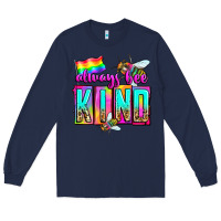 Navy always bee kind Long Sleeve Tee - Zillion Design Studio