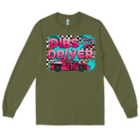 Army Green dibs on the driver background Long Sleeve Tee - AdoDesignShop
