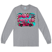 Heather Grey dibs on the driver background Long Sleeve Tee - AdoDesignShop