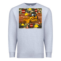 Heather Grey bulldozer camouflage tumbler Premium Sweatshirt - Artiststas