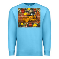 Ocean Blue bulldozer camouflage tumbler Premium Sweatshirt - Artiststas