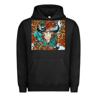 Pigment Black Western with bull skull Urban Hoodie - NancyCooperArtShop